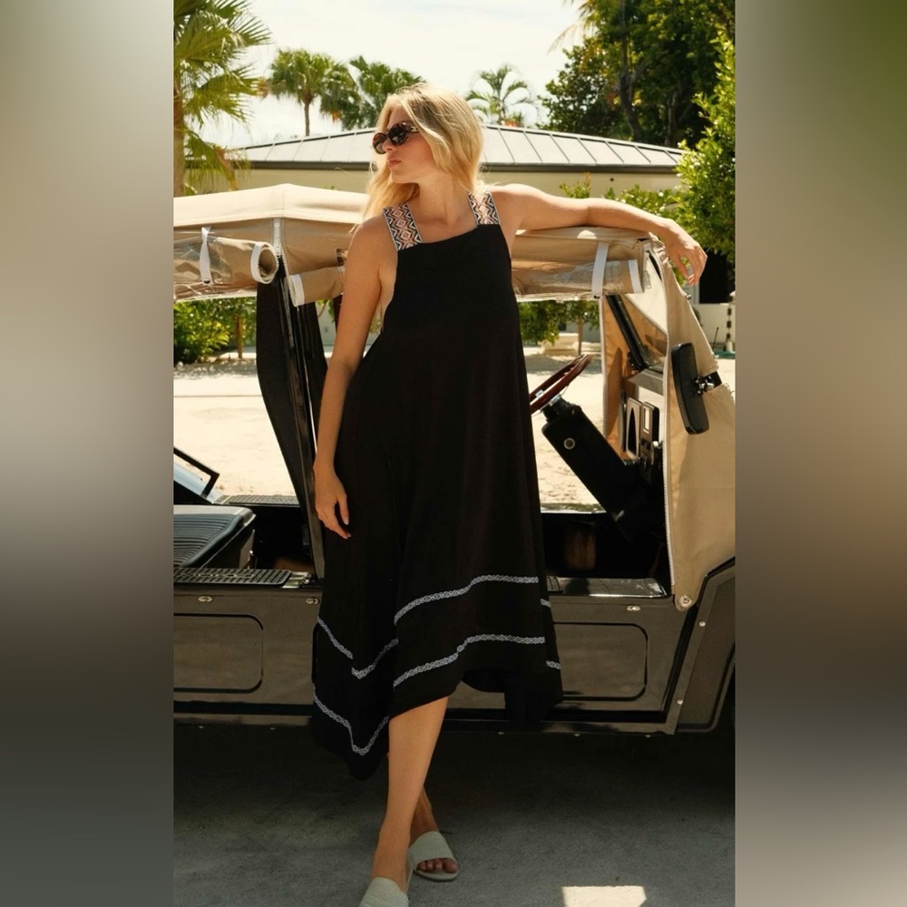 PITUSA- Black St Tropez Dress NWT